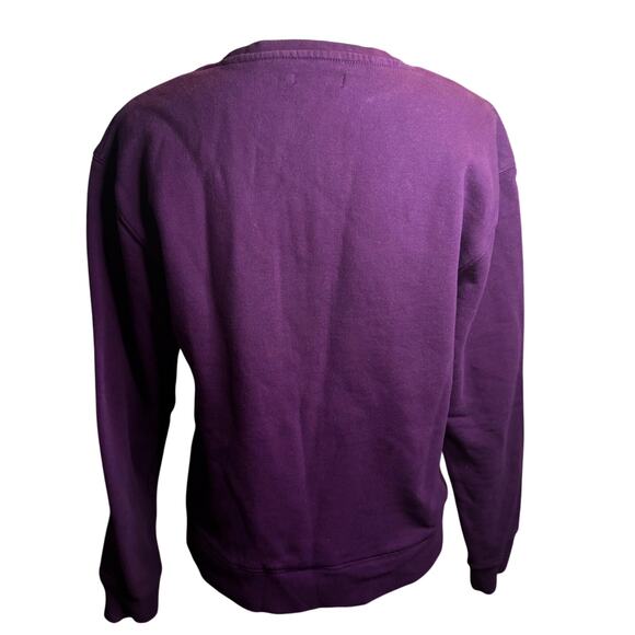 Quince Organic Midweight French Terry Crewneck, Purple, Men's Size Small - Picture 3 of 6